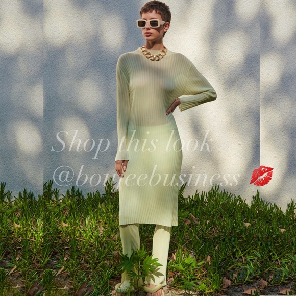 Zara Tops - ZARA Limited Edition Knit Tunic + Pants Set